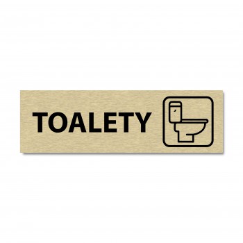 Poháry.com® Popisek dveří - Toalety 03 zlato