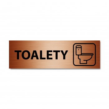 Poháry.com® Popisek dveří - Toalety 03 bronz