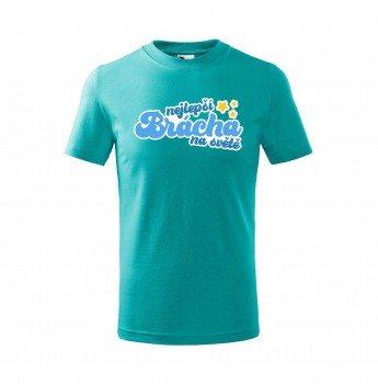 Poháry.com® Tričko Nejlepší brácha 432 dětské - emerald