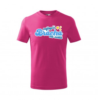 Poháry.com® Tričko Nejlepší brácha 432 dětské - růžové