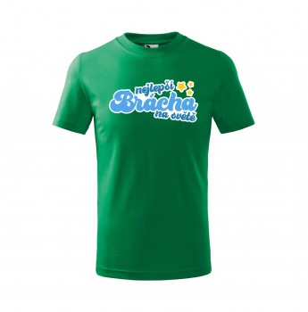 Poháry.com® Tričko Nejlepší brácha 432 dětské - zelené