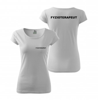 Poháry.com® Tričko dámské FYZIOTERAPEUT - bílé XS dámské