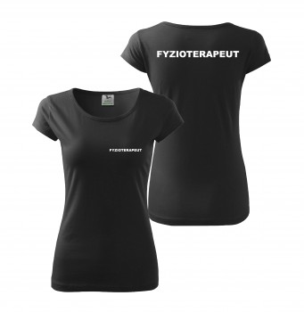 Poháry.com® Tričko dámské FYZIOTERAPEUT - černé XS dámské
