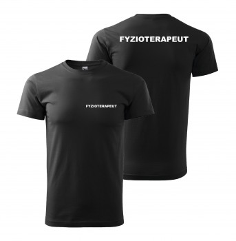 Poháry.com® Tričko FYZIOTERAPEUT - černé XL pánské