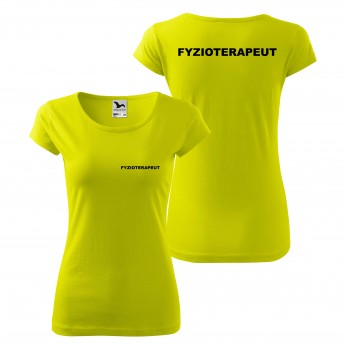 Poháry.com® Tričko dámské FYZIOTERAPEUT - limetkové XS dámské