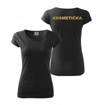 Poháry.com® Tričko dámské KOSMETIČKA - černé XL dámské