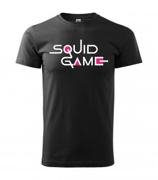 Poháry.com® Pánské tričko Hra na oliheň černé - Squid game 02 XL pánské