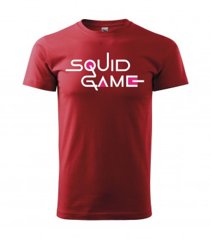 Poháry.com® Pánské tričko Hra na oliheň červené - Squid game 02