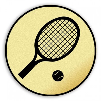 Poháry.com® Emblém tištěný Tenis raketa 25 mm