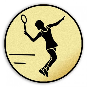 Poháry.com® Emblém tištěný Tenis žena 25 mm