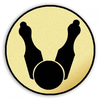 Poháry.com® Emblém tištěný Bowling 25 mm