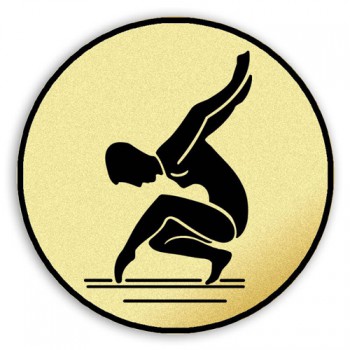 Poháry.com® Emblém tištěný Gymnastika 25 mm