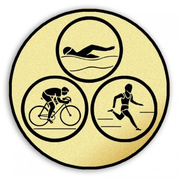 Poháry.com® Emblém tištěný Triathlon 25 mm