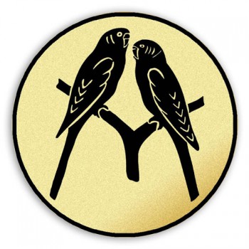Poháry.com® Emblém tištěný Papoušci 25 mm
