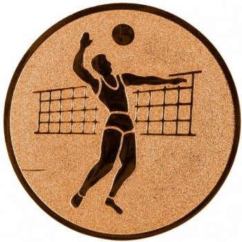 Poháry.com® Emblém volejbal muž bronz 25 mm