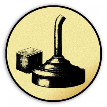 Poháry.com® Emblém tištěný Curling 25 mm