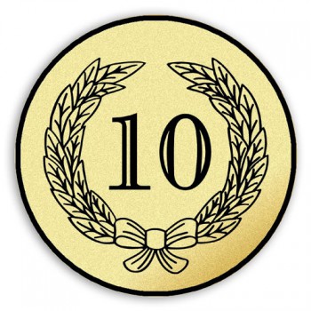 Poháry.com® Emblém tištěný Výročí 10. let 25 mm