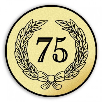 Poháry.com® Emblém tištěný Výročí 75. let 25 mm