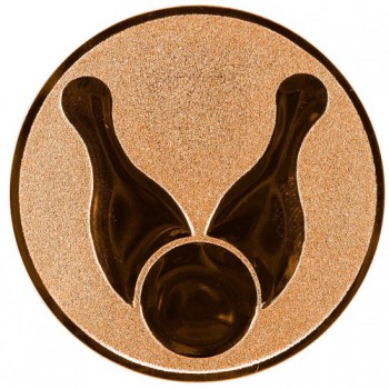 Poháry.com® Emblém bowling bronz 25 mm