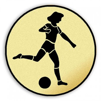 Poháry.com® Emblém tištěný Fotbal ženy 100 mm