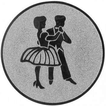 Poháry.com® Emblém tanec stříbro 25 mm