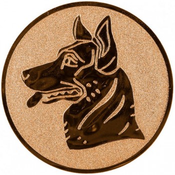 Poháry.com® Emblém kynologie bronz 25 mm