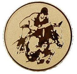 Poháry.com® Emblém jezdectví zlato 25 mm