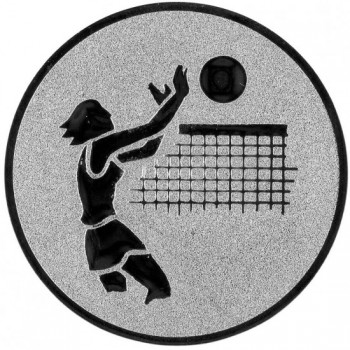 Poháry.com® Emblém volejbal žena stříbro 25 mm