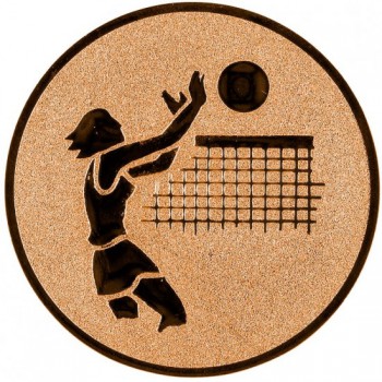 Poháry.com® Emblém volejbal žena bronz 25 mm