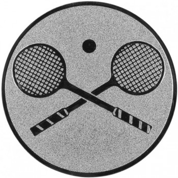 Poháry.com® Emblém squash stříbro 25 mm