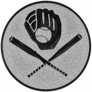 Poháry.com® Emblém baseball stříbro 25 mm