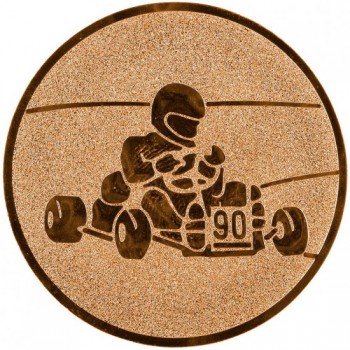 Poháry.com® Emblém motokáry bronz 50 mm
