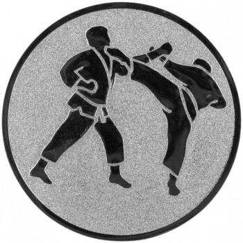 Poháry.com® Emblém karate stříbro 25 mm