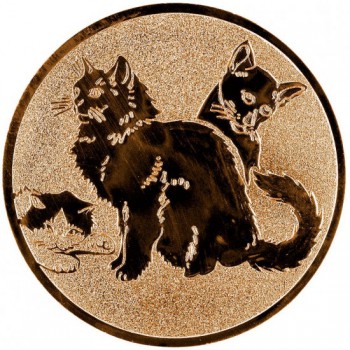 Poháry.com® Emblém kočky bronz 25 mm
