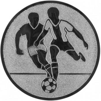 Poháry.com® Emblém fotbalista stříbro 50 mm