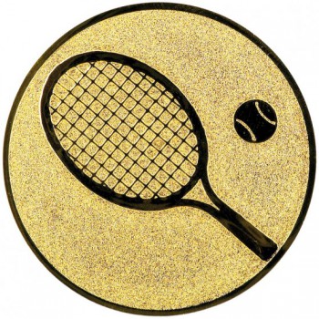 Poháry.com® Emblém tenis raketa zlato 25 mm