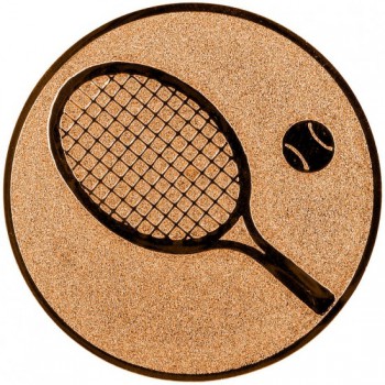 Poháry.com® Emblém tenis raketa bronz 25 mm