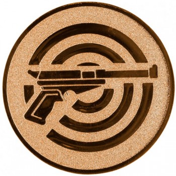 Poháry.com® Emblém střelba pistole bronz 25 mm
