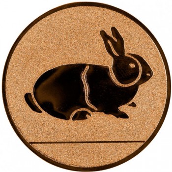 Poháry.com® Emblém králík bronz 25 mm