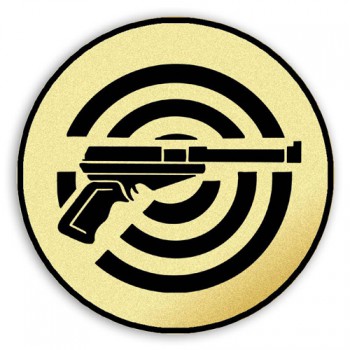 Poháry.com® Emblém tištěný Střelba pistole 50 mm