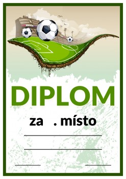 Poháry.com® Diplom fotbal D34