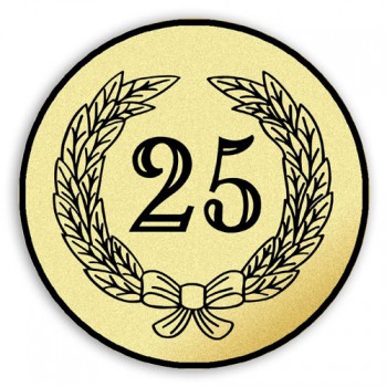 Poháry.com® Emblém tištěný Výročí 25. let 50 mm