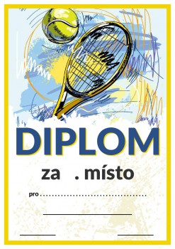 Poháry.com® Diplom tenis D29
