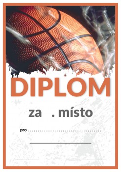 Poháry.com® Diplom basketbal D81