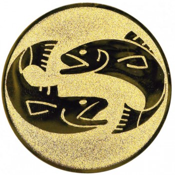 Poháry.com® Emblém ryby zlato 25 mm