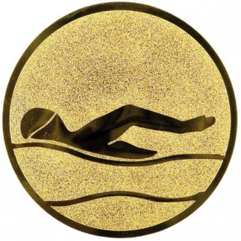 Poháry.com® Emblém plavání zlato 25 mm