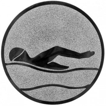 Poháry.com® Emblém plavání stříbro 25 mm