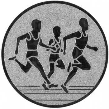Poháry.com® Emblém běh stříbro 25 mm