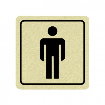 Poháry.com® Piktogram WC muži zlato