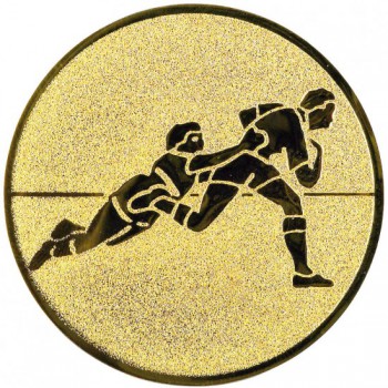 Poháry.com® Emblém rugby zlato 25 mm